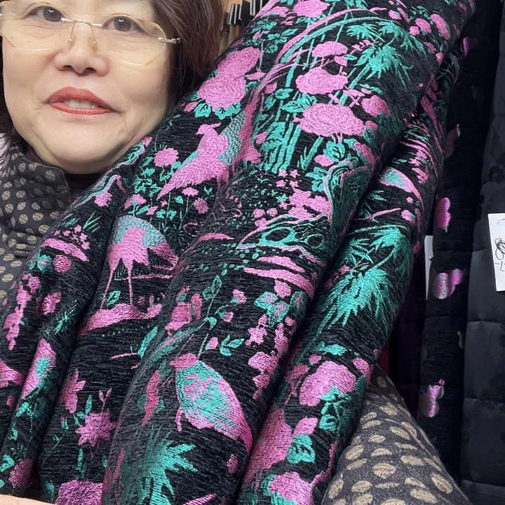 絮片粉凤凰2米面料面料