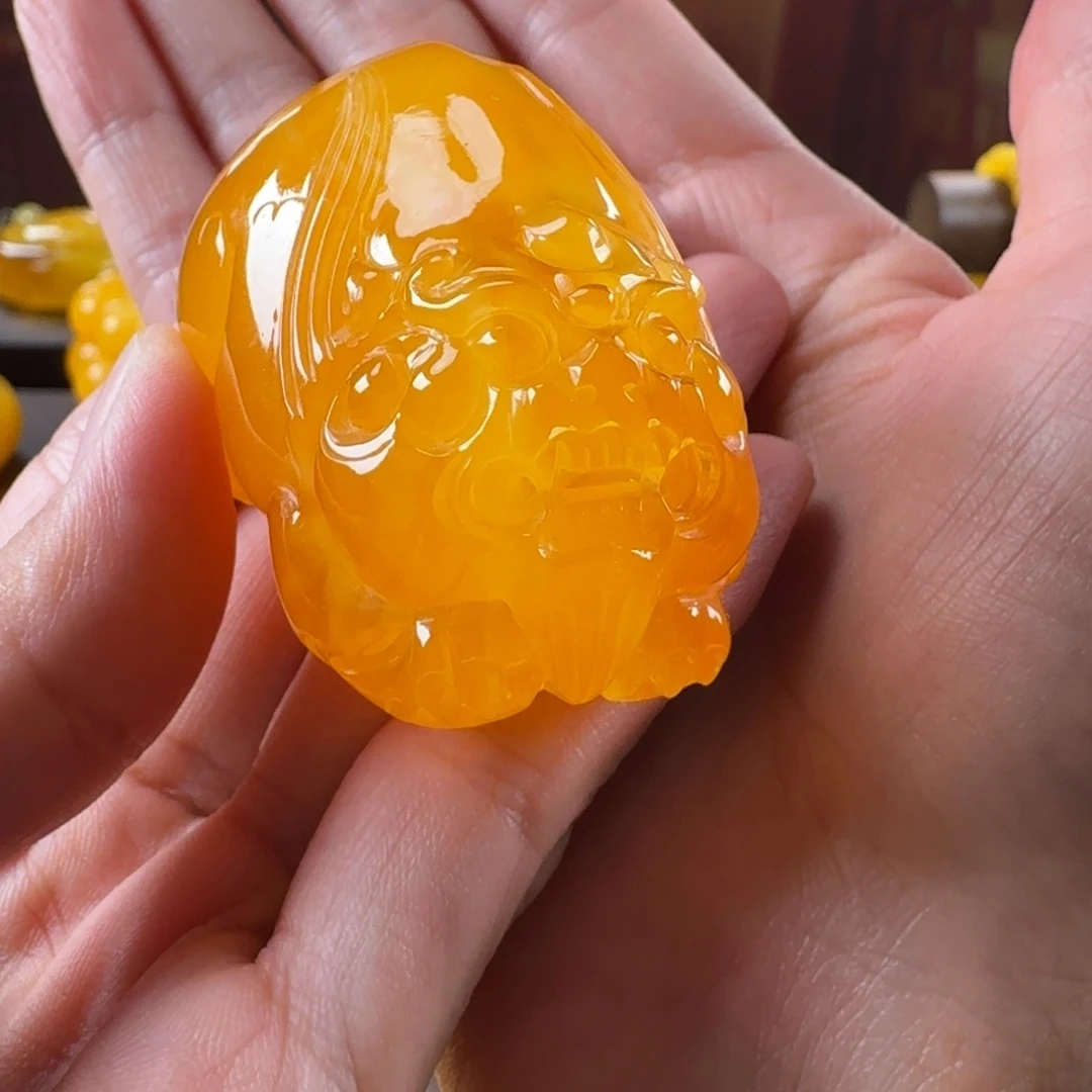 未镶嵌毛衣链蜜蜡