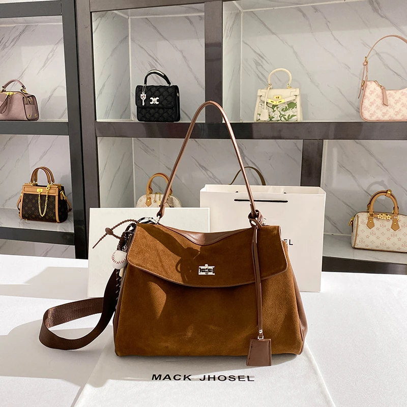 MACK JHOSEL今年流行时尚铂金包2025新款大容量通勤托特包斜挎包