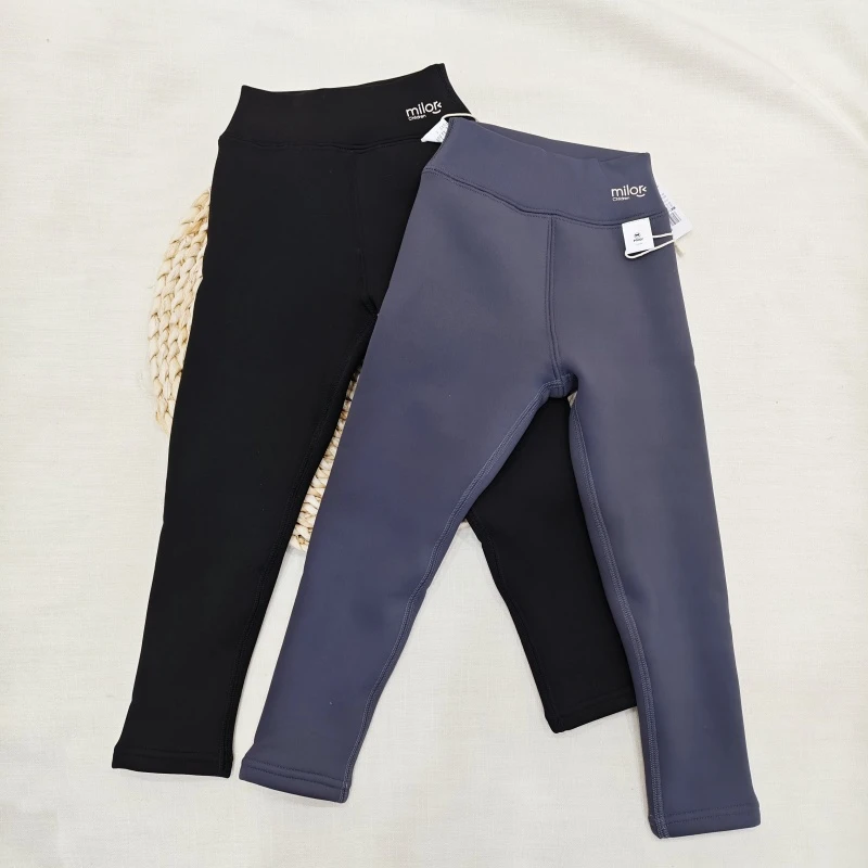 米乐熊童装加绒加厚保暖鲨鱼裤9641