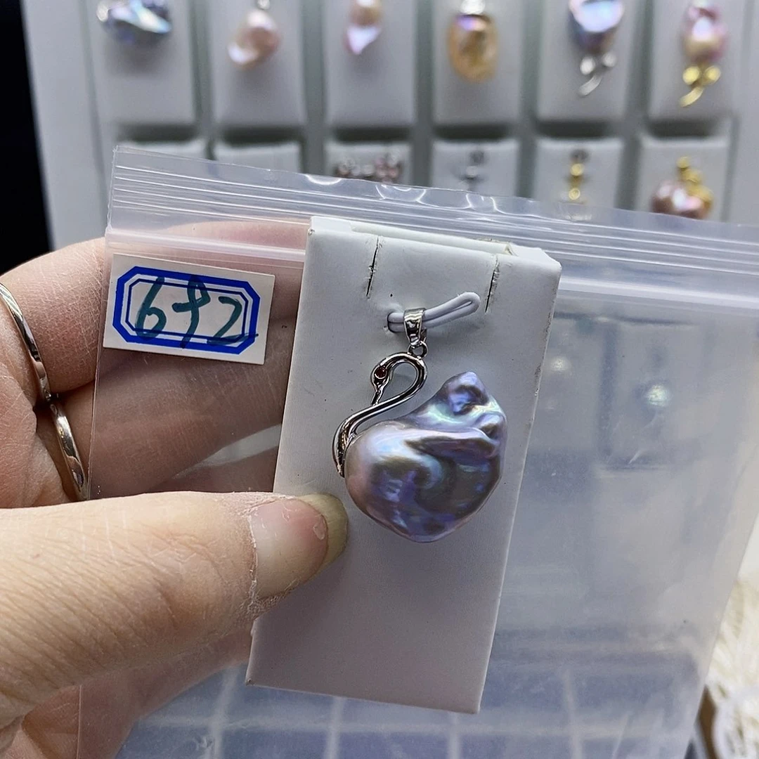 颈饰合金淡水珍珠