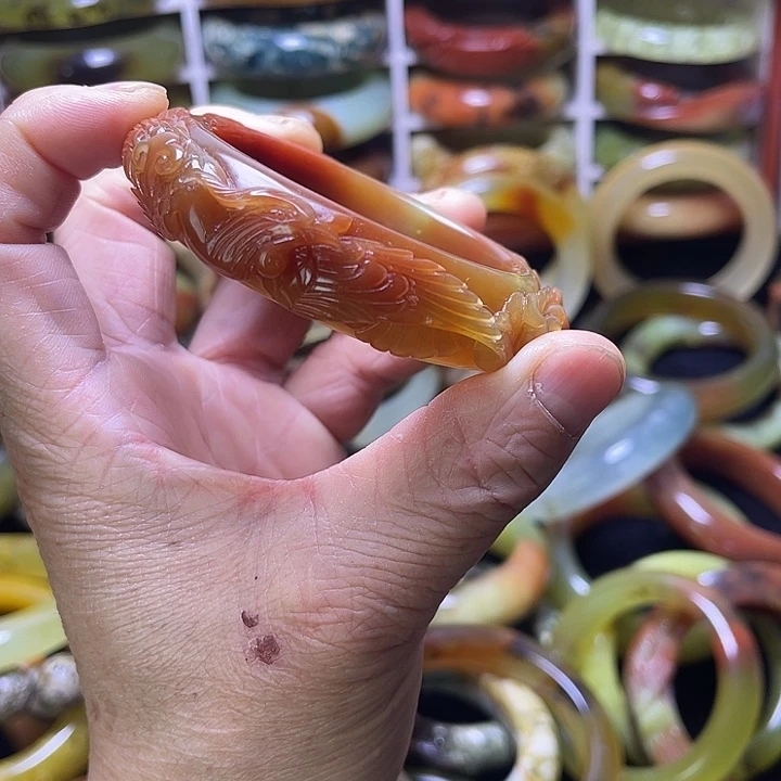 蛇纹石玉合金手镯