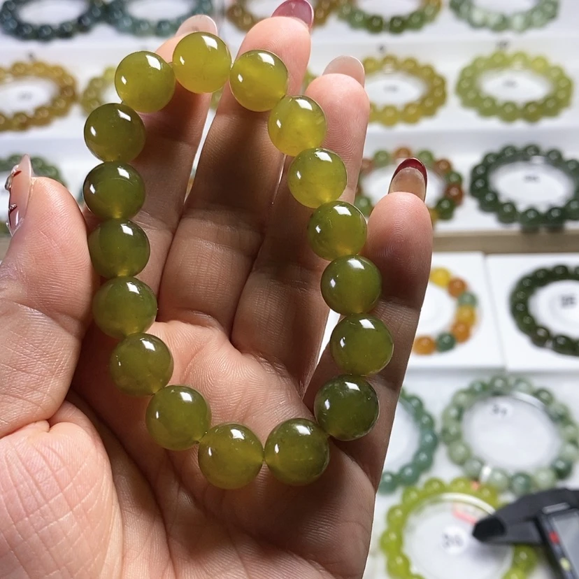 【闪购商品】未镶嵌岫玉手链卡12