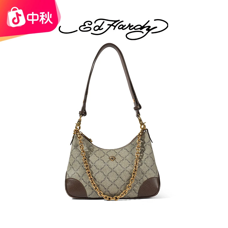 ED HARDY【琥珀流光】小众轻奢托特包女款2025新款高级感单肩斜挎包