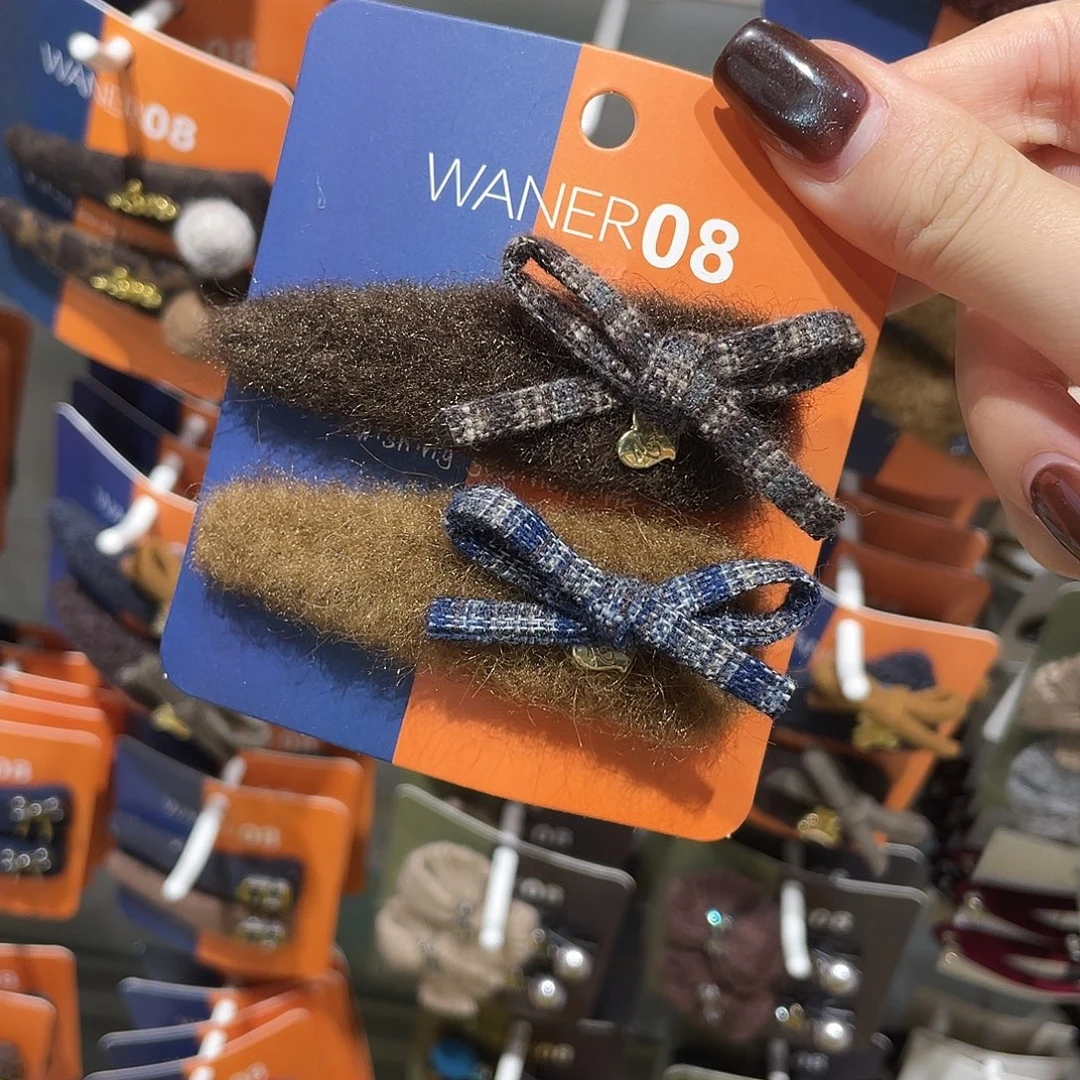 皮质非金属卡其深咖蝴蝶结三角