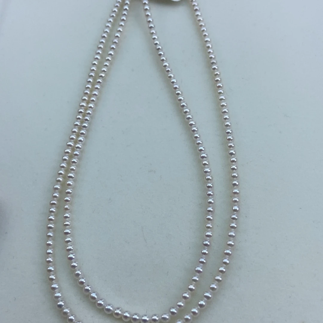 3.5小灯泡银S925镶嵌淡水珍珠