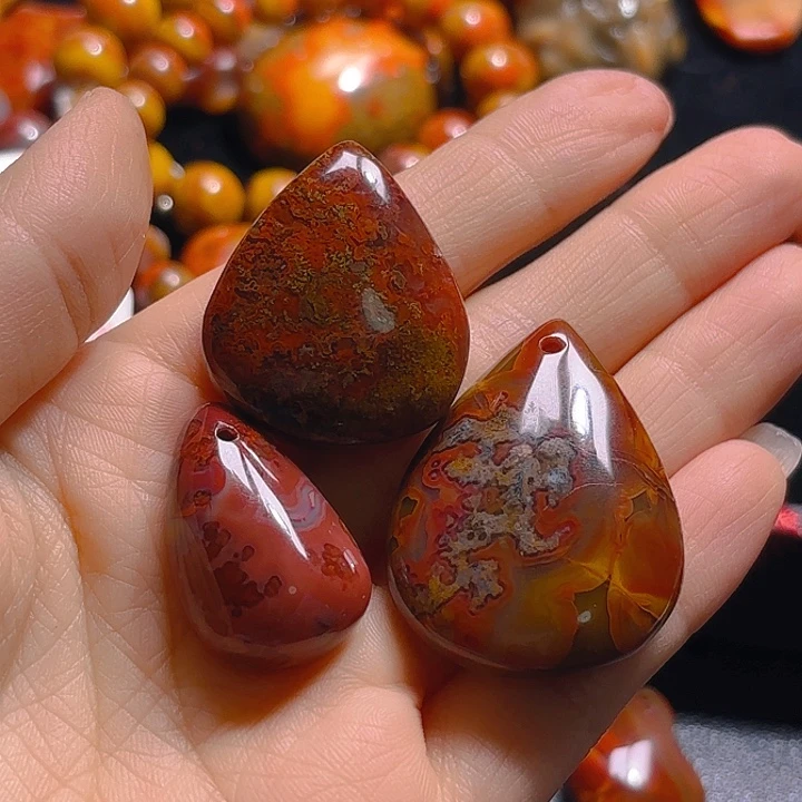 玛瑙/玉髓吊坠(不含链)未镶嵌╭***゛