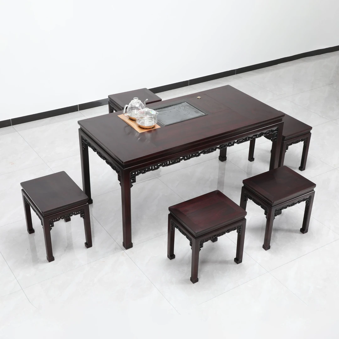 檀锦阁-简朴 茶桌六件套-00377