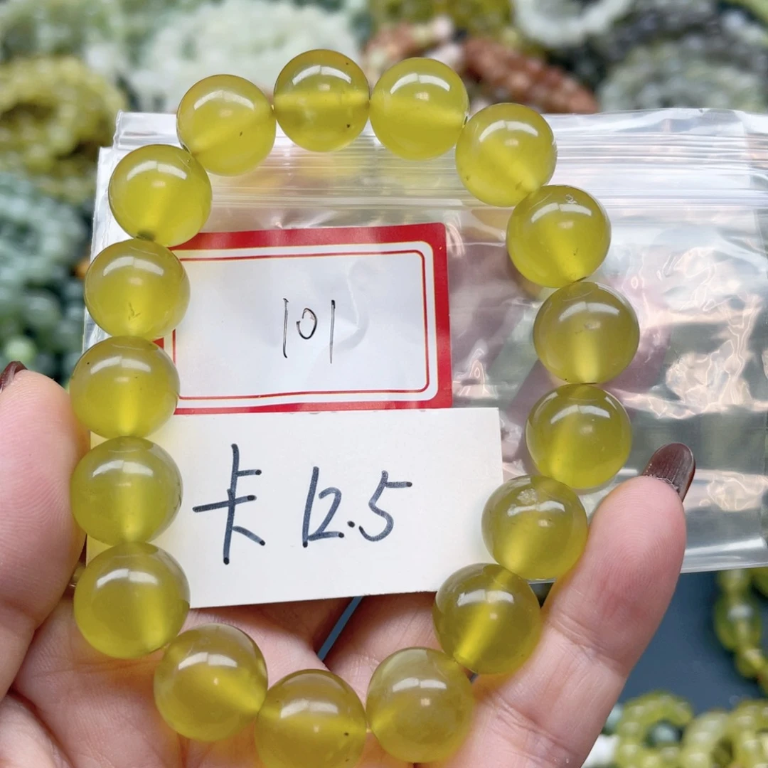 未镶嵌蛇纹石玉手串