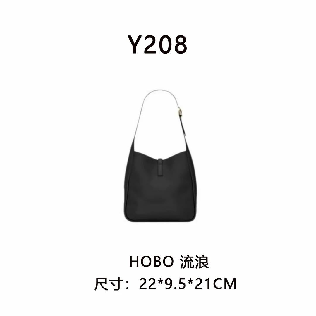 【Y208】HoBo 流浪（尺寸22*21*9.5CM）新款女包黑色