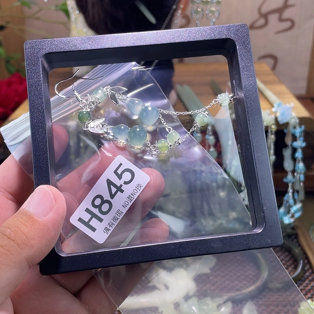 无***心蛇纹石玉未镶嵌发饰