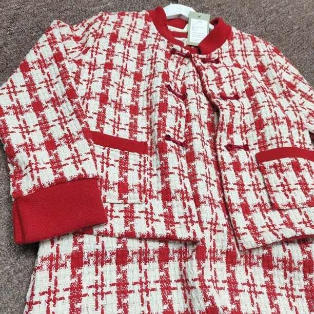 H冬款毛呢小香风套装