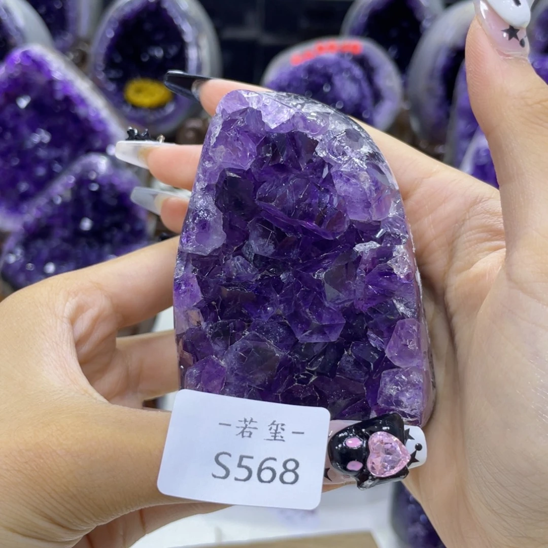 乌拉圭紫水晶摆件S568