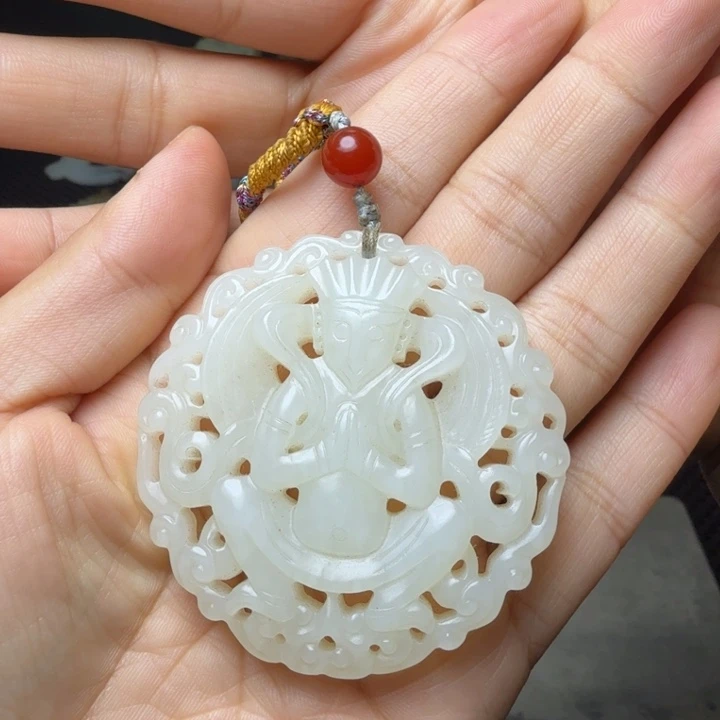 石***志吊坠新疆收藏珍品挂件