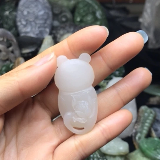 和田玉未镶嵌挂件