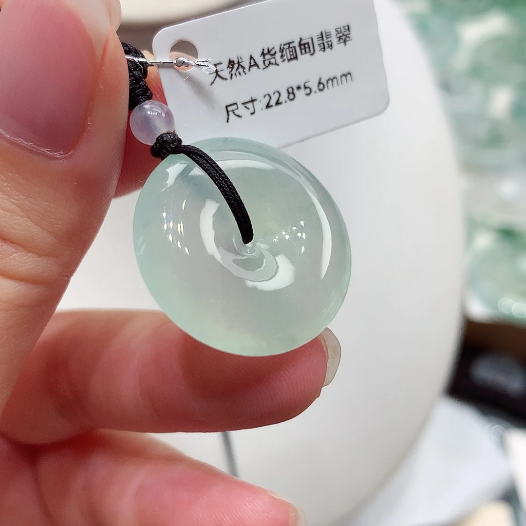 颈饰未镶嵌翡翠编号81，22.8/5.6