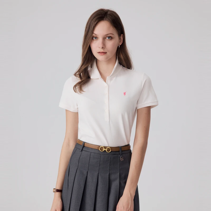 POLOWALK2024年夏季新品女式短袖POLO衫