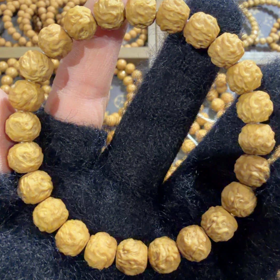 猴头核桃手串龙鳞纹