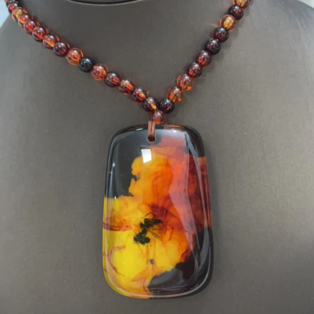 391  红血无事牌项链