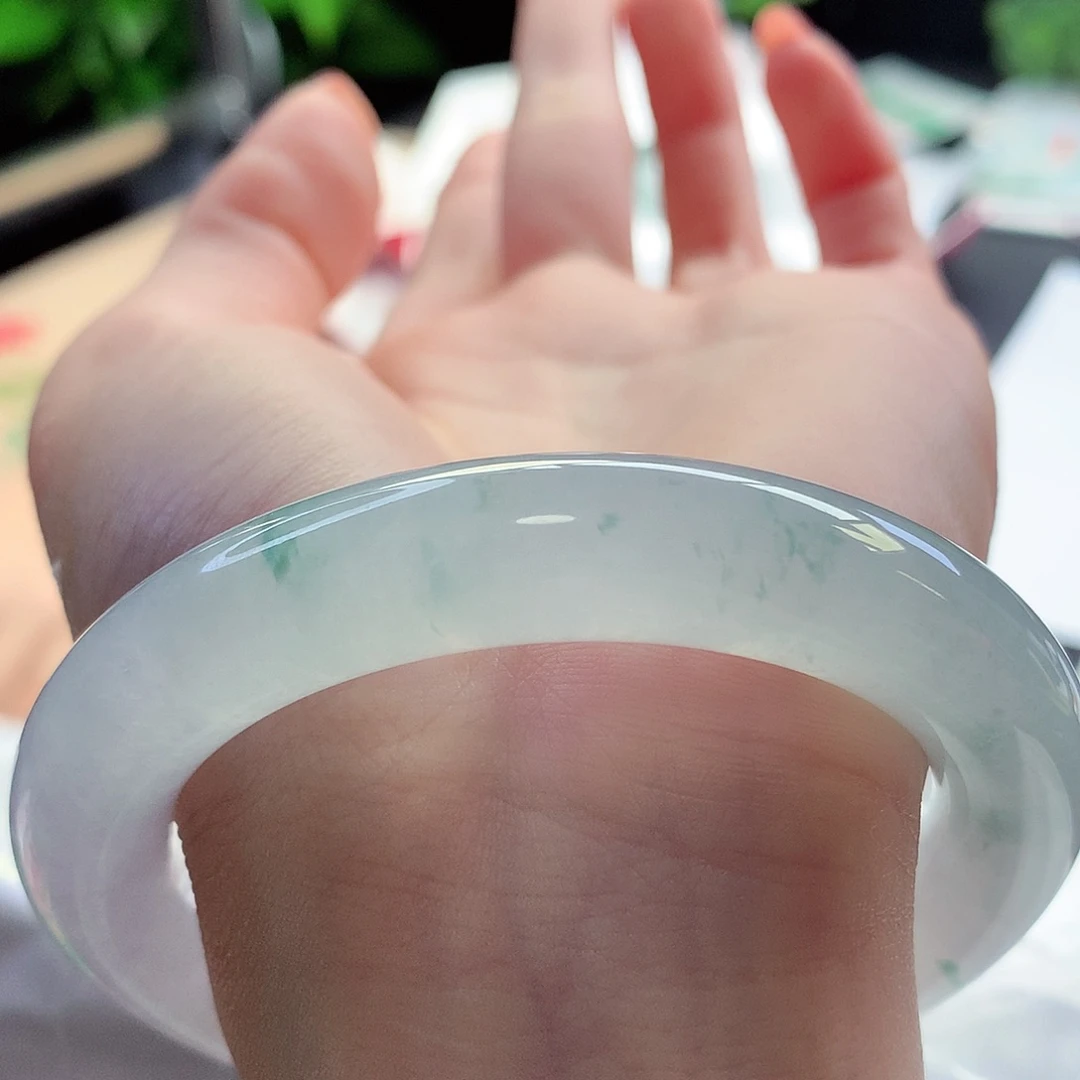 未镶嵌手镯翡翠天然A货翡翠56-57白富美 富家千金款