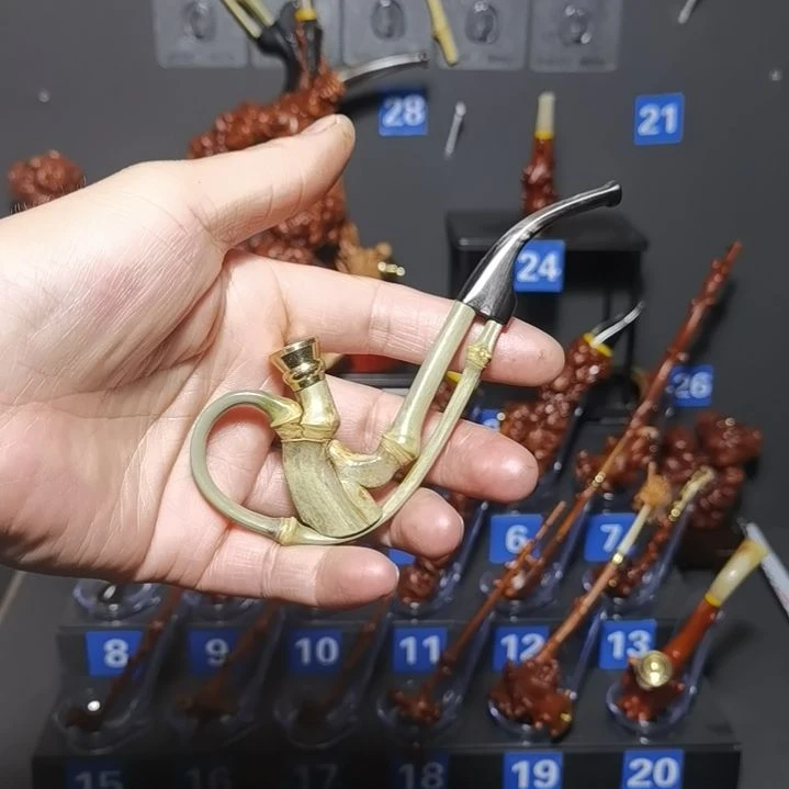 修***匠贵州檬子木手把件烟具