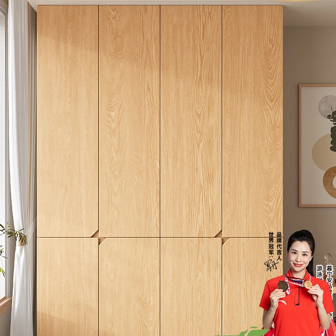 定制橡木衣柜2025爆款家用卧室原木风分段式四六门主卧全实木衣橱