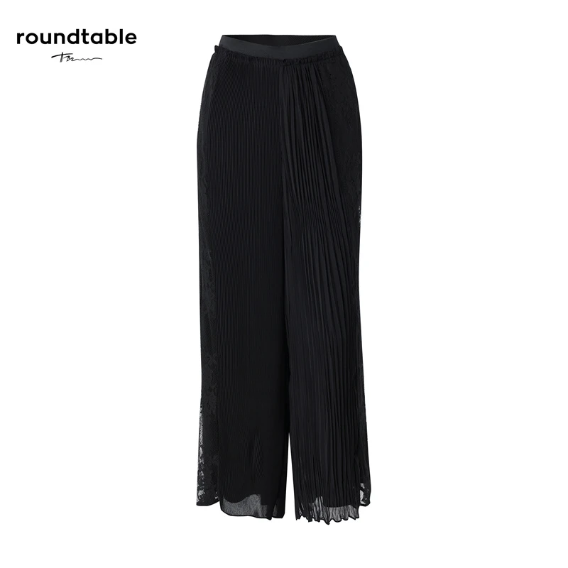 压褶宽松休闲气质直筒阔腿裤BFS1305958