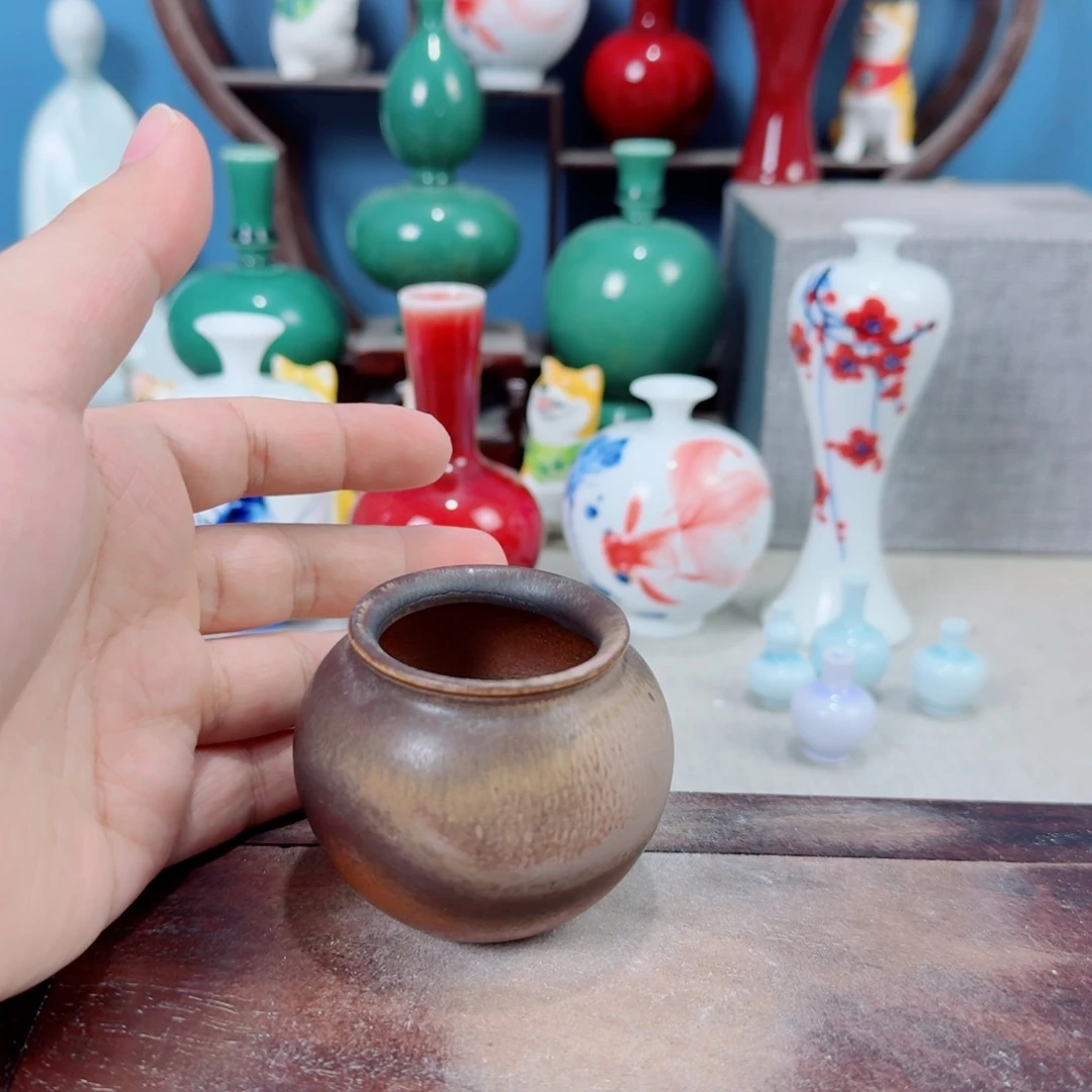 陶瓷手工小花器摆件
