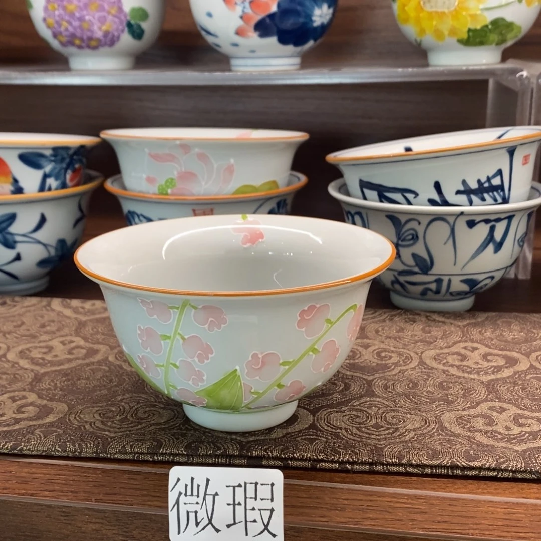釉下彩老陶泥手工绘制