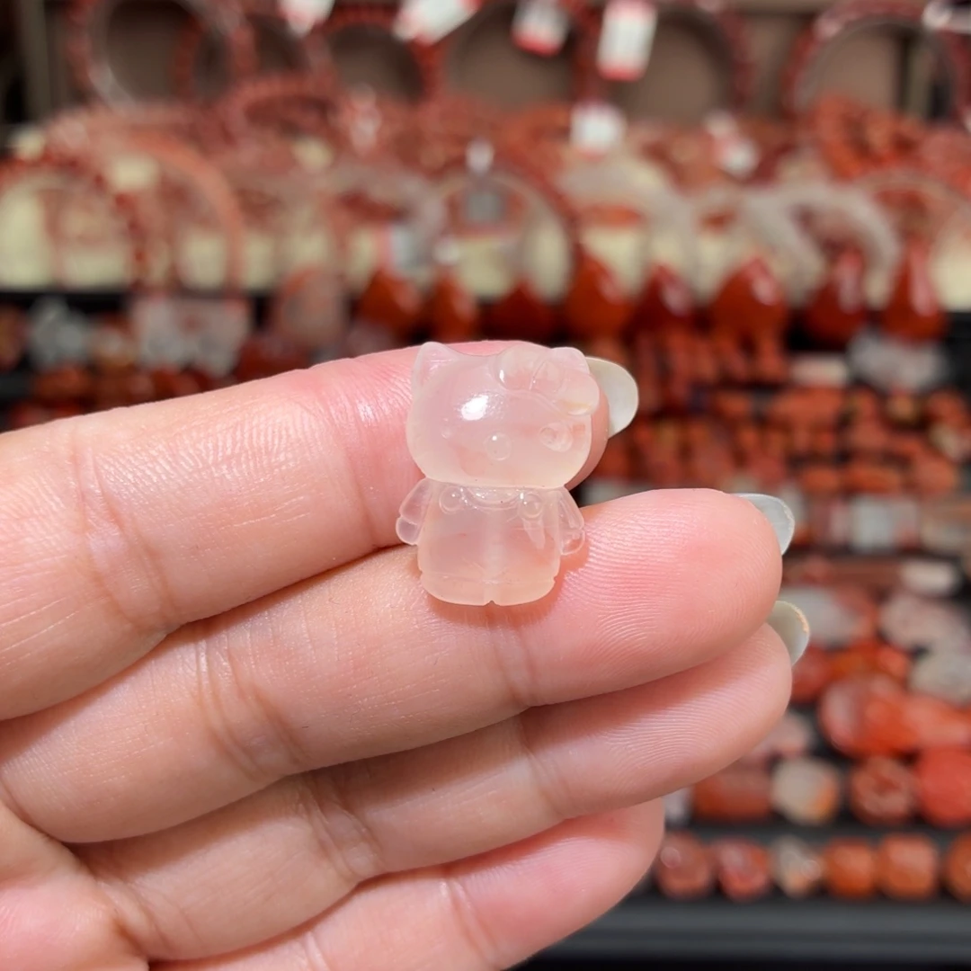 南红玛瑙未镶嵌颈饰kt猫