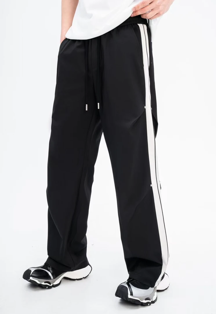 欧货轻奢时尚潮流个性男士直筒休闲裤