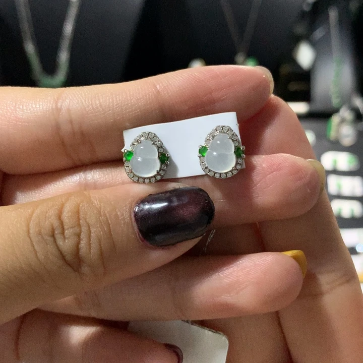 翡翠银S925镶嵌戒指