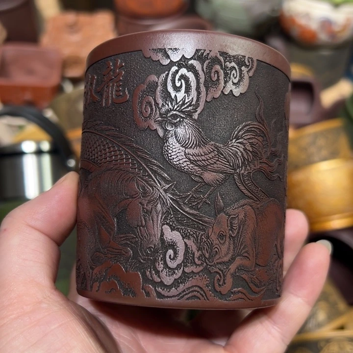 茶杯紫砂宜兴紫砂主人杯