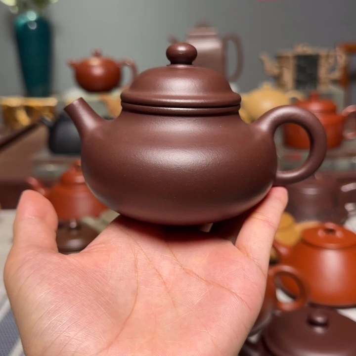 茶壶紫砂容天老紫泥 200cc