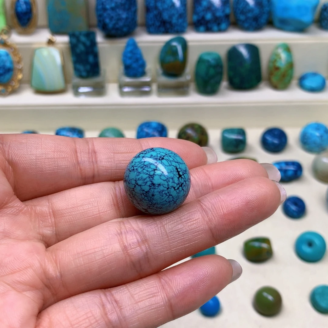 绿松石未镶嵌三彩随行