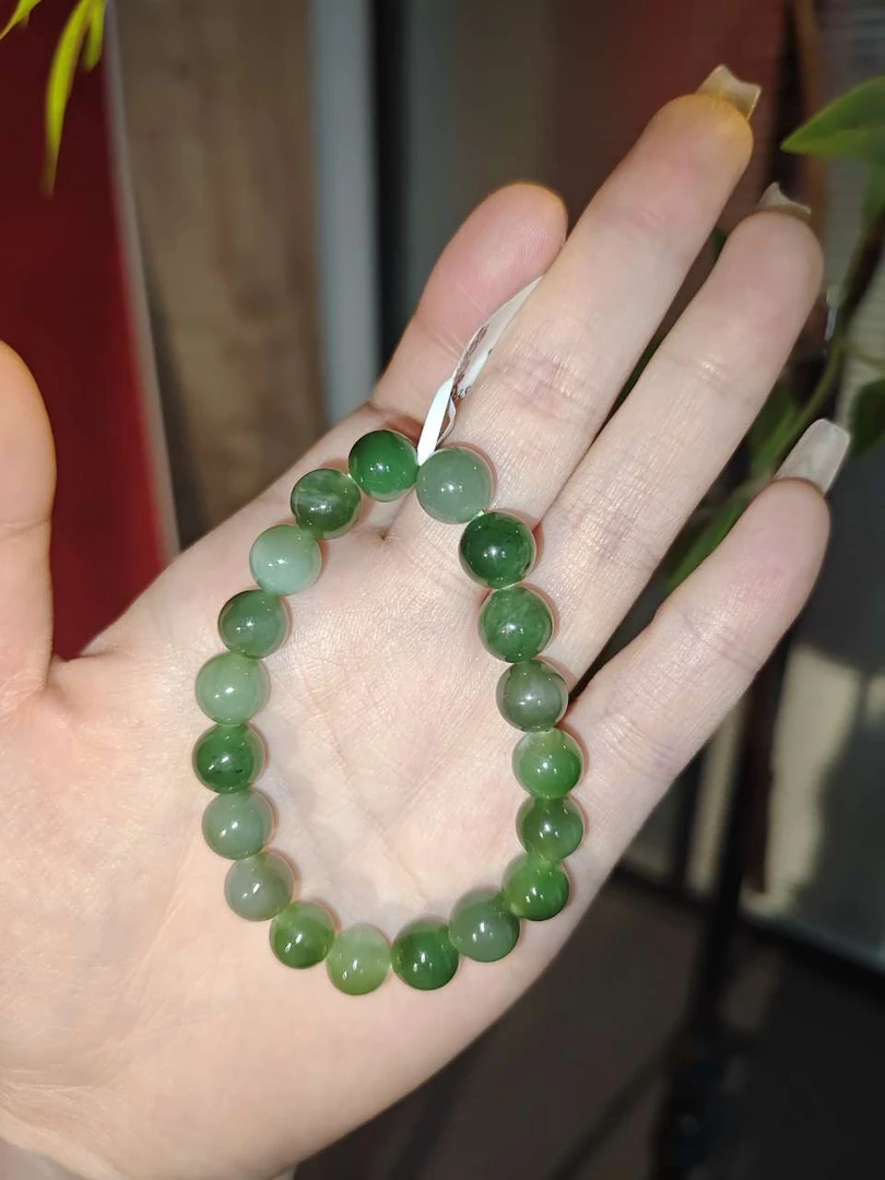 【王波老师专享】和田玉碧玉手链wz