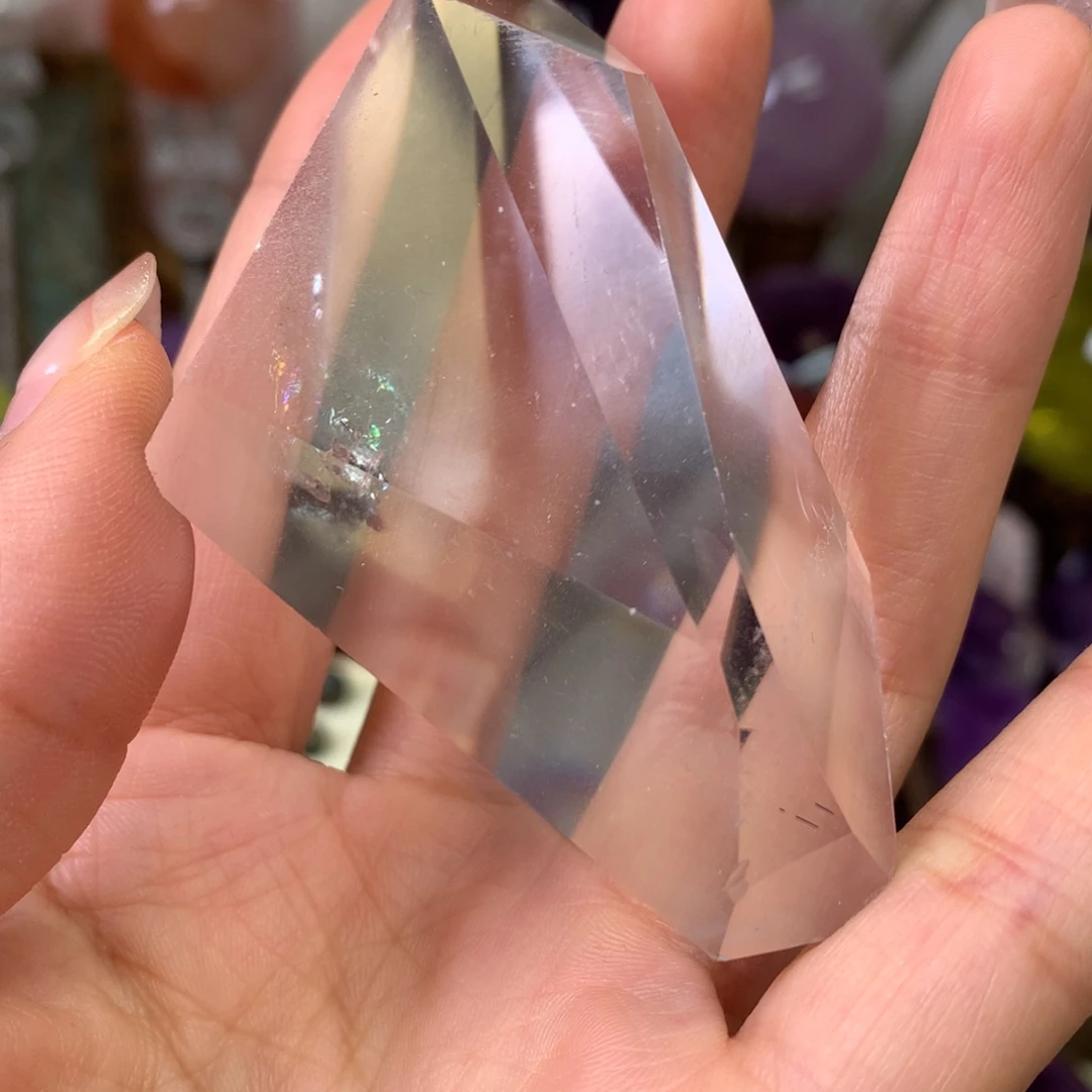 水晶珠宝半成品未镶嵌白水晶冰块