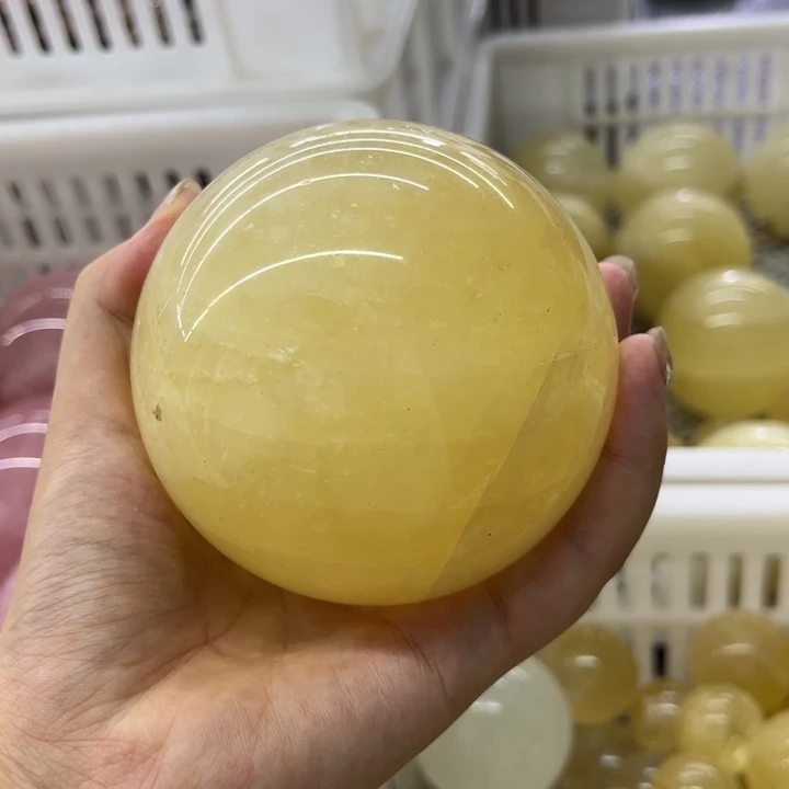 未镶嵌发饰水晶黄晶球