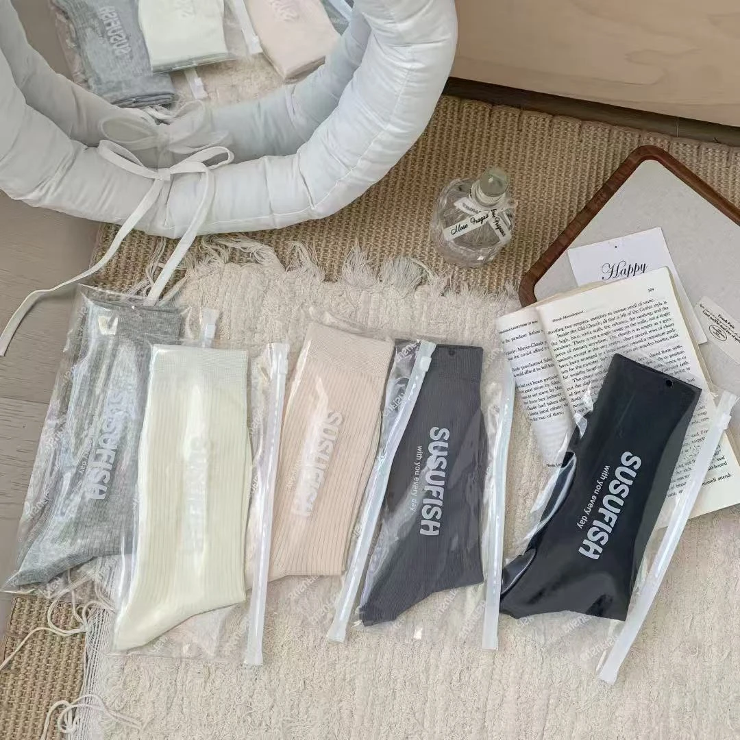 YEER·SHOP 爷儿春季新款日常百搭款五色小腿袜