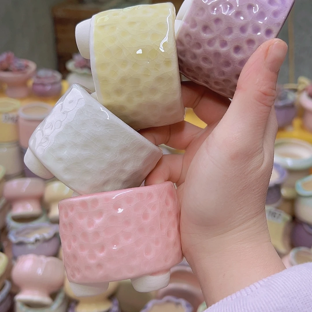 红陶陶瓷花盆当场满12包邮