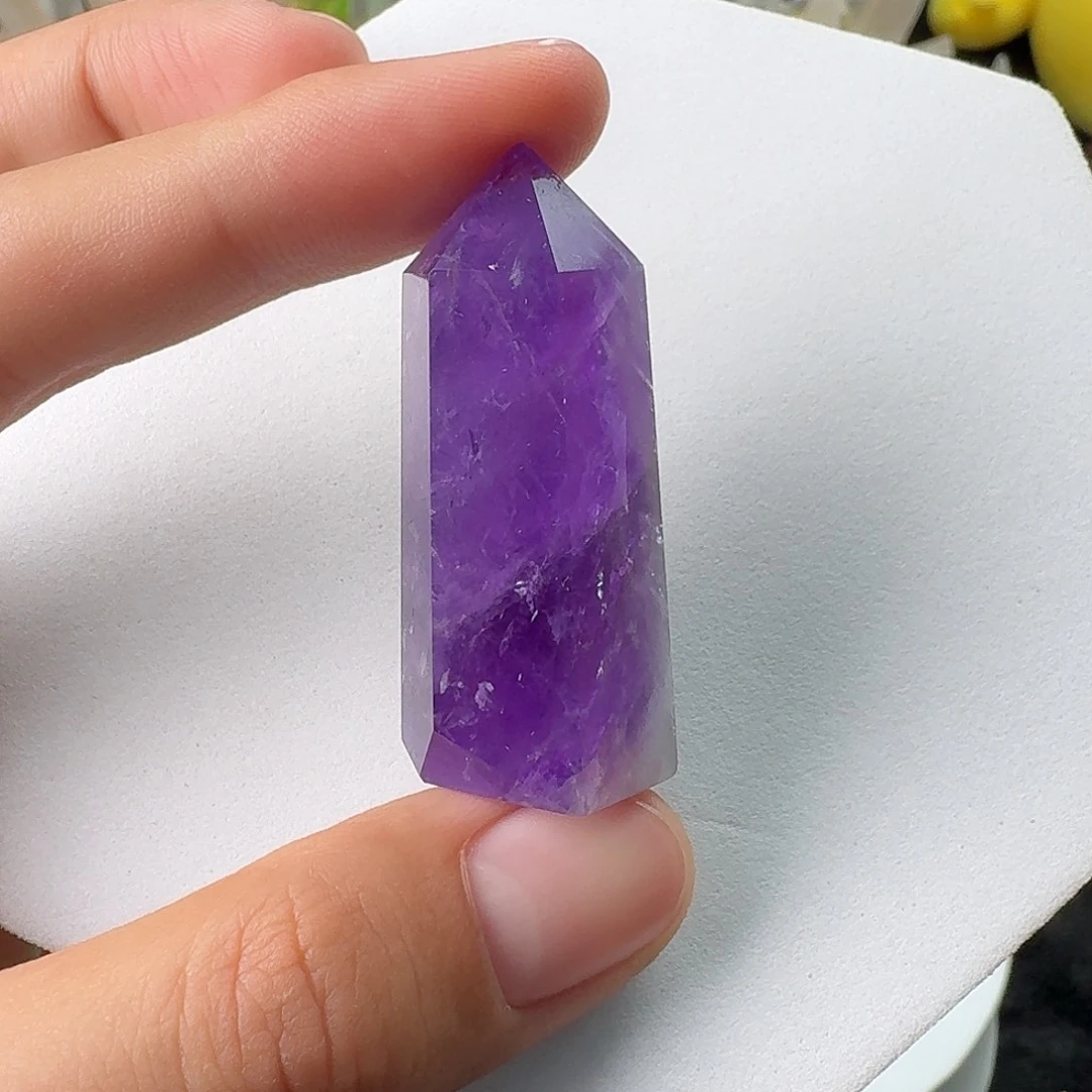 珠宝半成品水晶未镶嵌紫晶