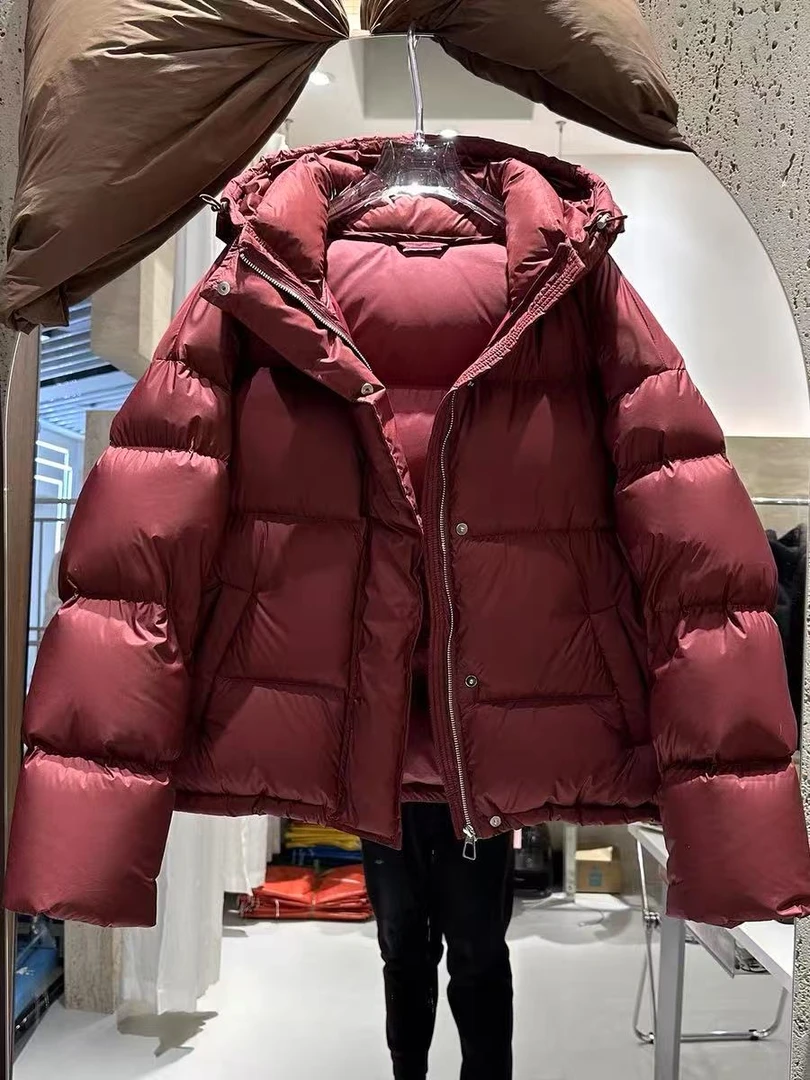 泡芙短款时尚白鸭绒服时尚潮