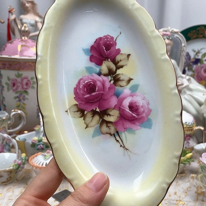 杯碟陶瓷摆件陶瓷