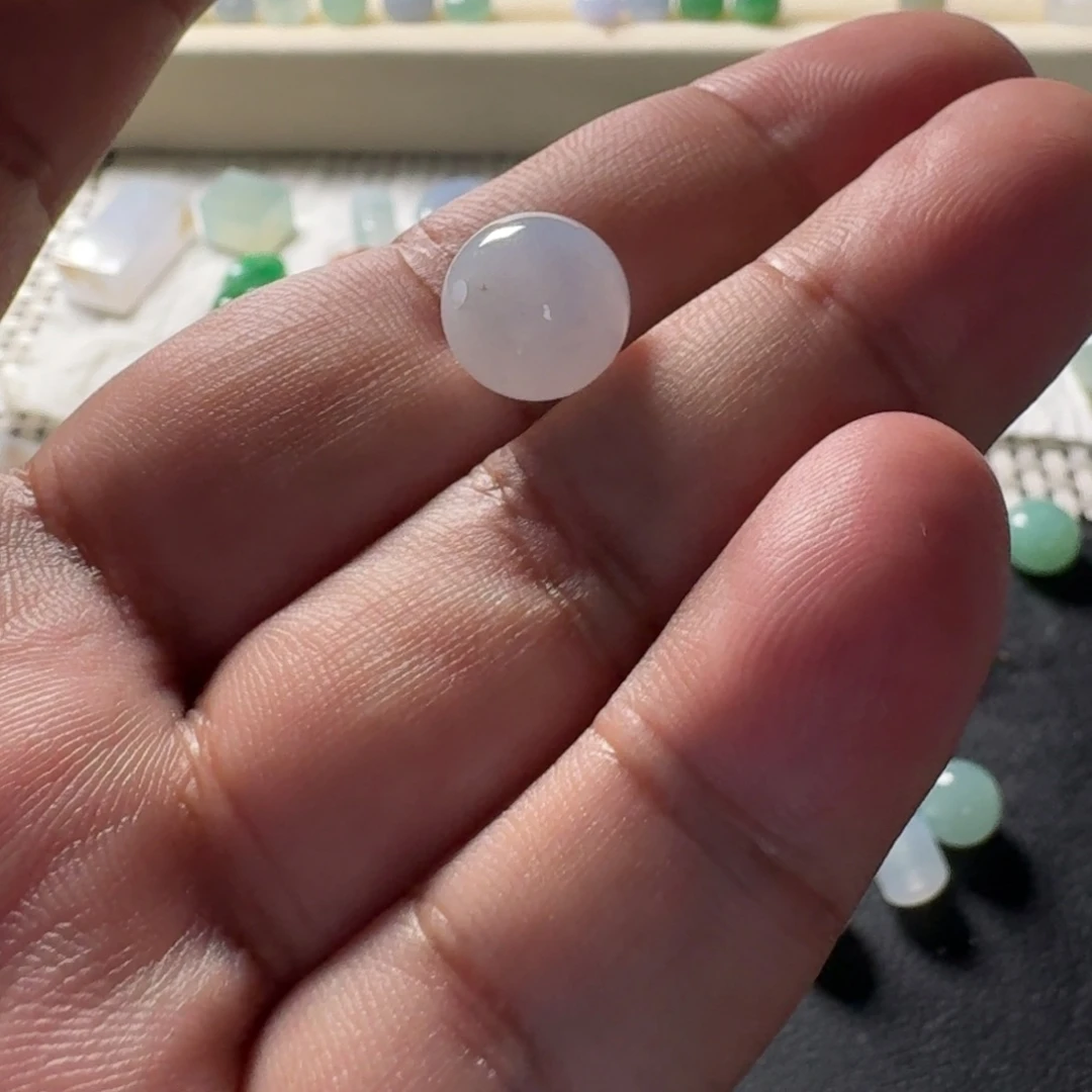 颈饰未镶嵌翡翠11.5飘紫圆珠