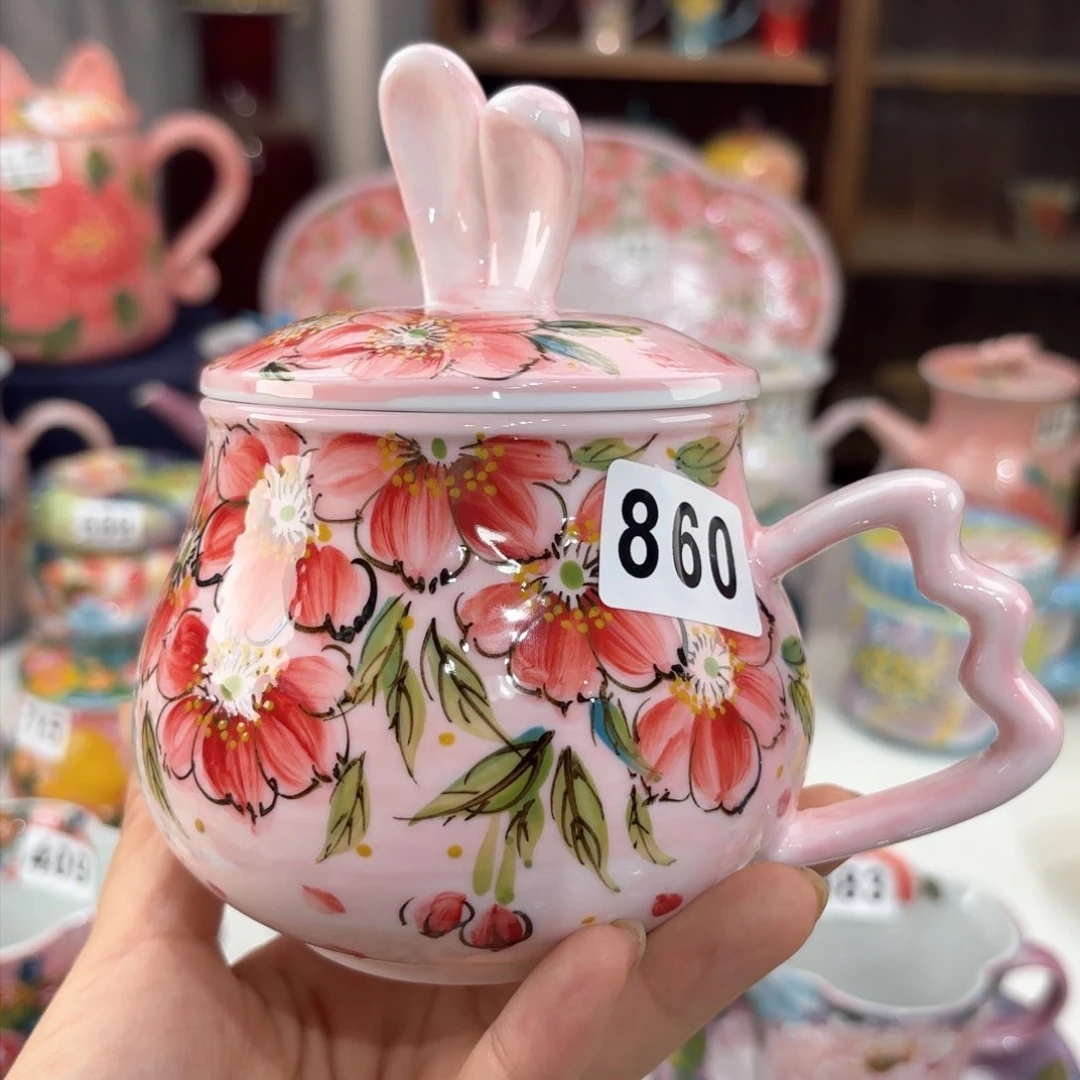 景德镇手绘高温釉下彩陶瓷茶具