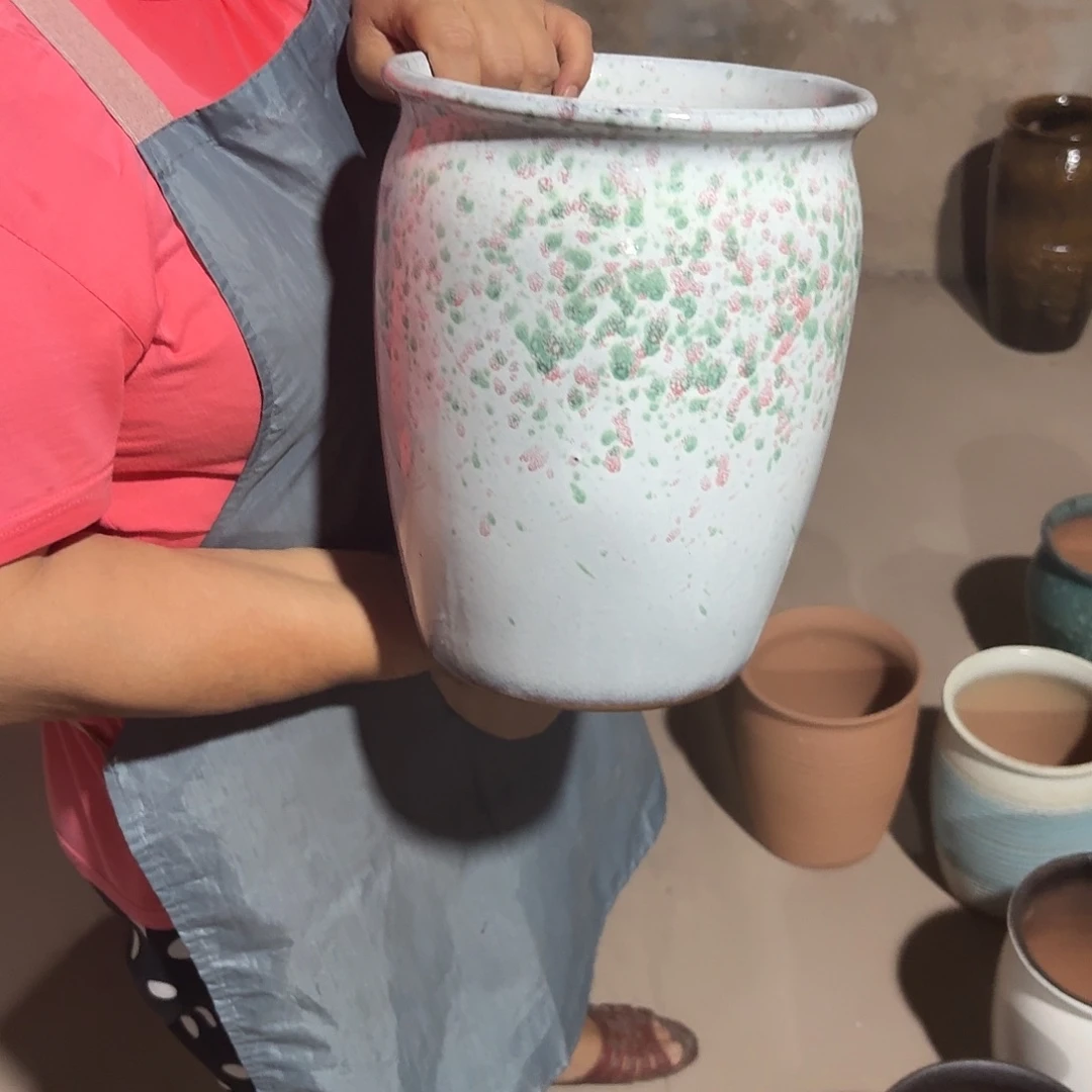 花盆紫砂口20高25