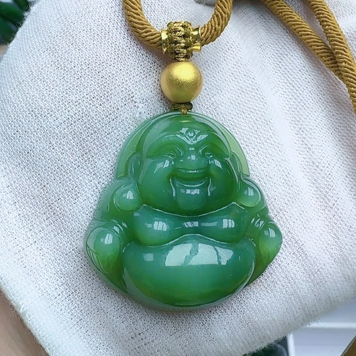 和田玉（碧玉）挂坠未镶嵌包容