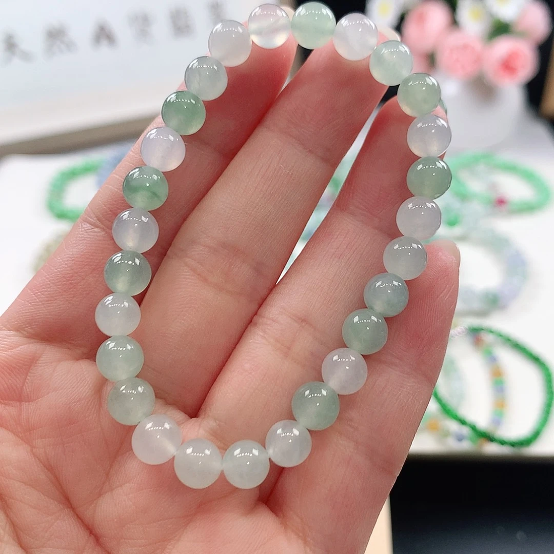 未镶嵌手链翡翠手链6.7mm