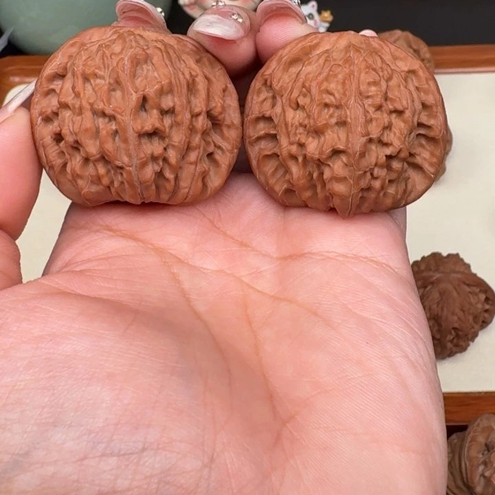 文玩核桃把件全品磨盘42