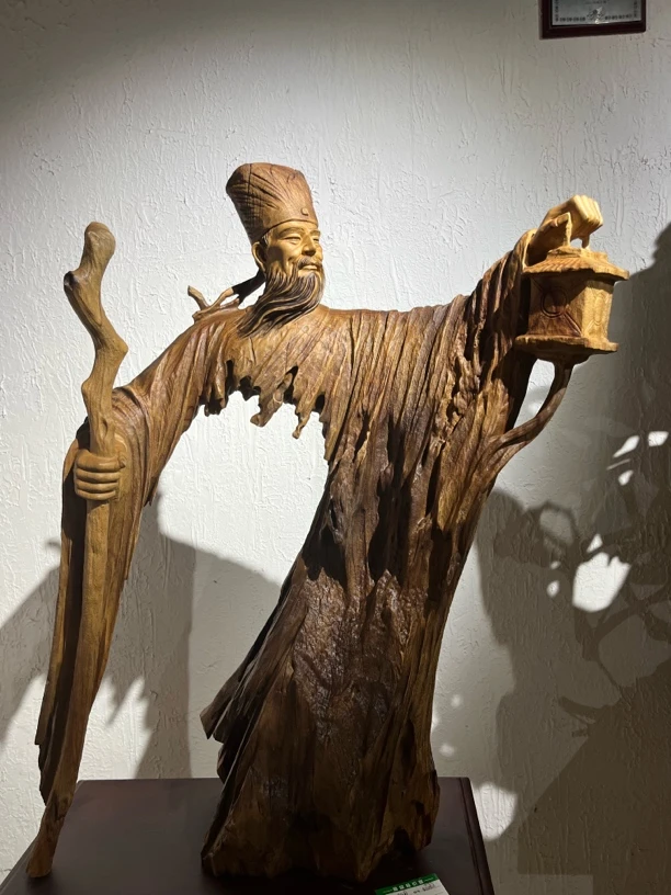 王阳明香樟木工艺